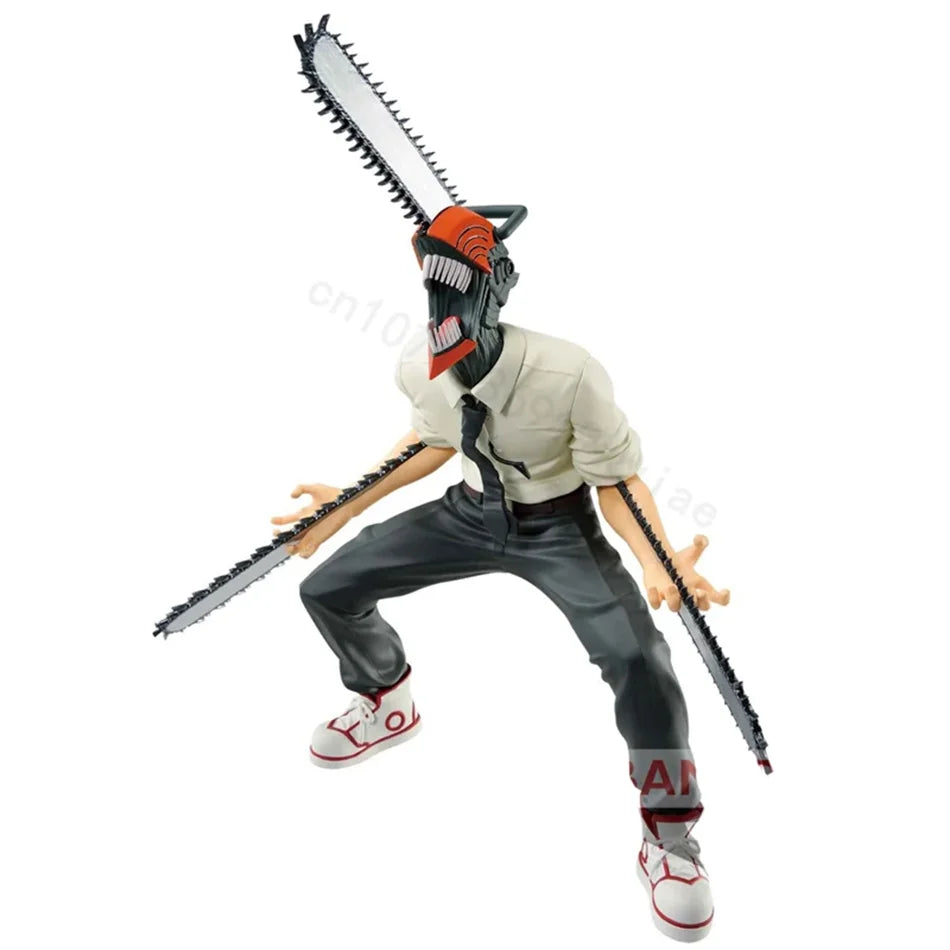 🔥 18CM Chainsaw Man Anime Figure – Denji & Power PVC Action Figures | Epic Collectible Model & Toy for Adults 💥🩸