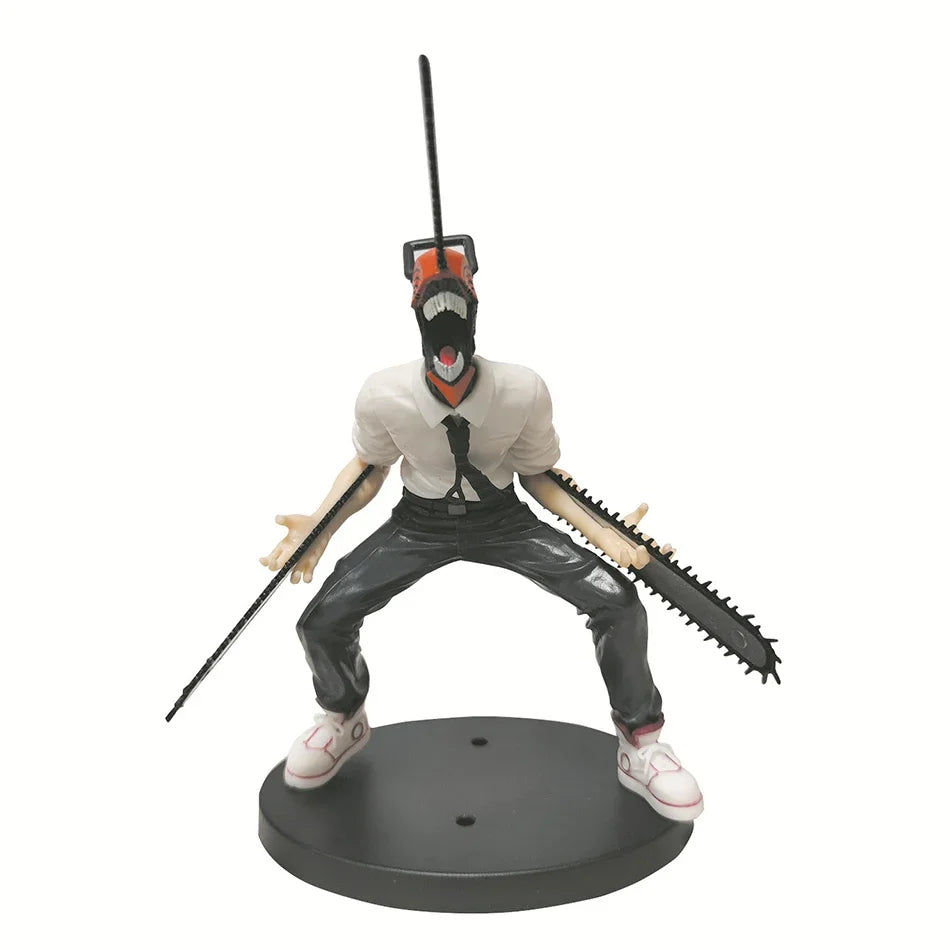 🔥 18CM Chainsaw Man Anime Figure – Denji & Power PVC Action Figures | Epic Collectible Model & Toy for Adults 💥🩸