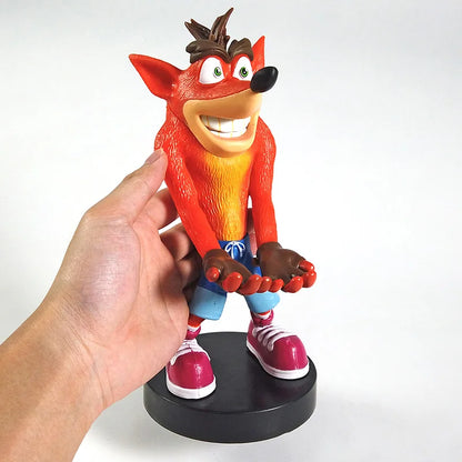 💥 Crash Bandicoot PVC Figure – Phone & Controller Holder Model | Epic Collectible Toy & Gift | Fun Gaming Accessory 🎮📱