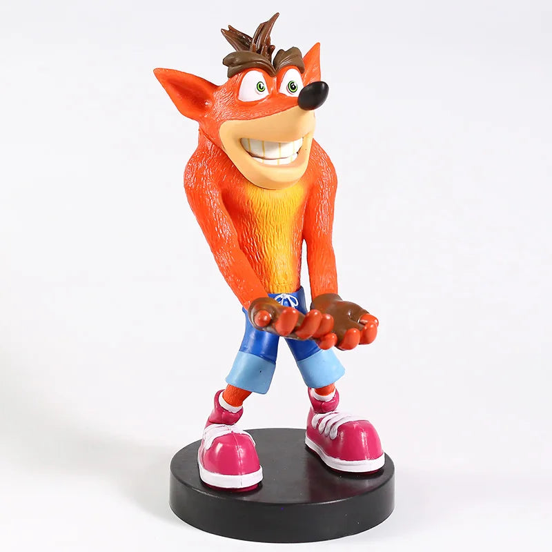 💥 Crash Bandicoot PVC Figure – Phone & Controller Holder Model | Epic Collectible Toy & Gift | Fun Gaming Accessory 🎮📱