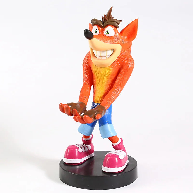 💥 Crash Bandicoot PVC Figure – Phone & Controller Holder Model | Epic Collectible Toy & Gift | Fun Gaming Accessory 🎮📱