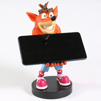 💥 Crash Bandicoot PVC Figure – Phone & Controller Holder Model | Epic Collectible Toy & Gift | Fun Gaming Accessory 🎮📱