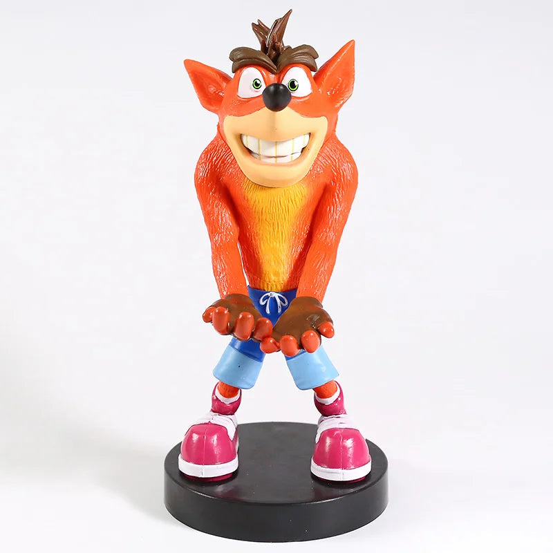 💥 Crash Bandicoot PVC Figure – Phone & Controller Holder Model | Epic Collectible Toy & Gift | Fun Gaming Accessory 🎮📱