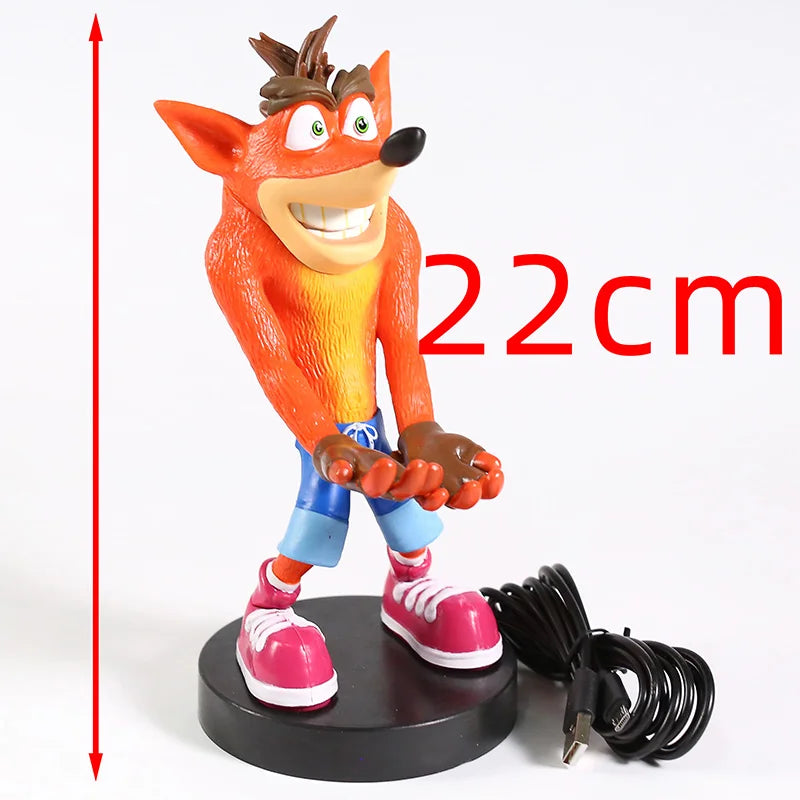 💥 Crash Bandicoot PVC Figure – Phone & Controller Holder Model | Epic Collectible Toy & Gift | Fun Gaming Accessory 🎮📱