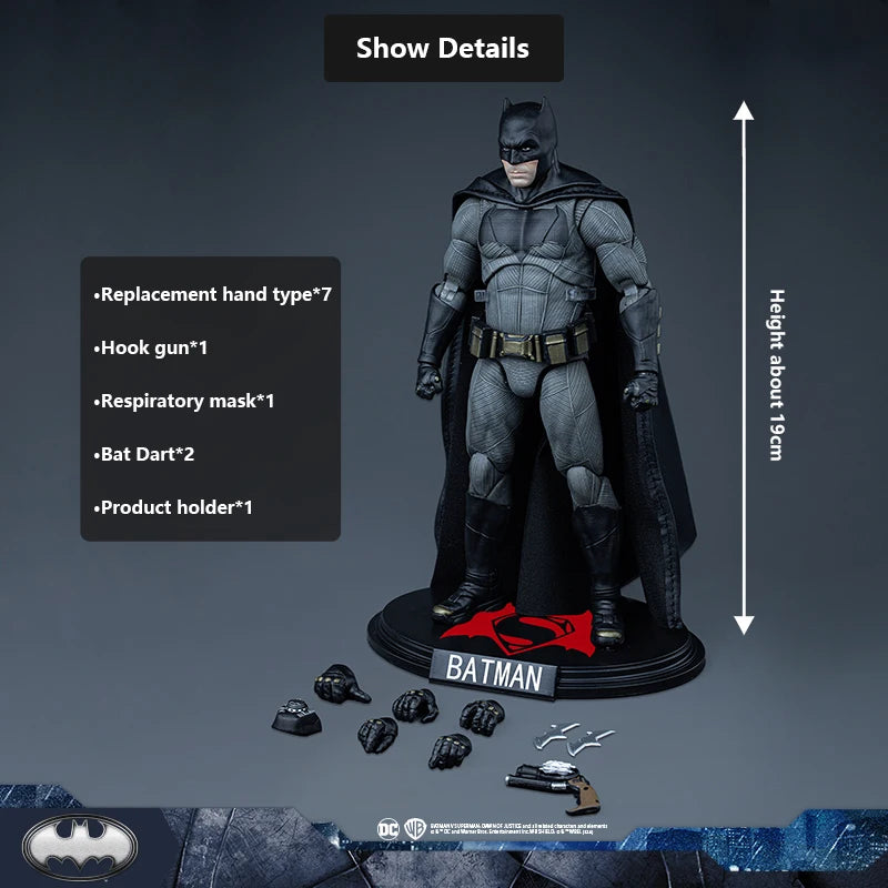 🦇 DC Batman Fondjoy 19CM Figure – Limited Edition Head Sculpt Action Toy | Epic Movie Character Collectible & Birthday Gift for Boys 💥⚡ "I am vengeance. I am the night."