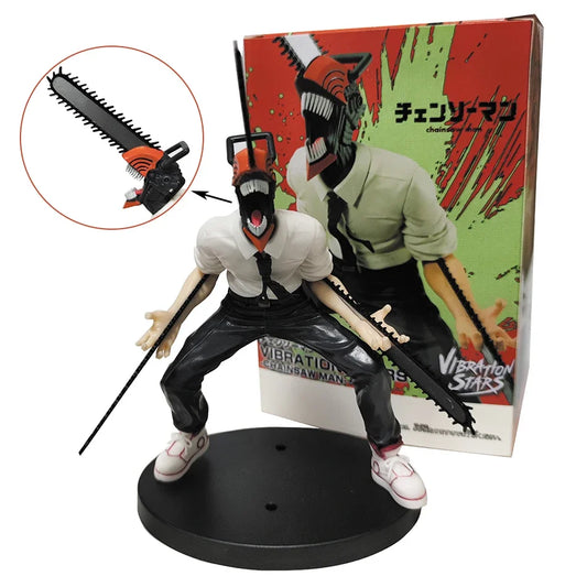 🔥 18CM Chainsaw Man Anime Figure – Denji & Power PVC Action Figures | Epic Collectible Model & Toy for Adults 💥🩸