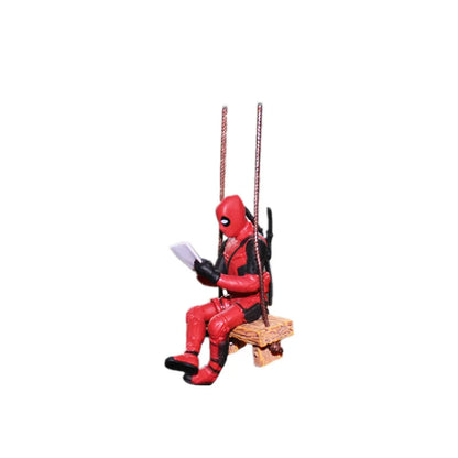 💥 Deadpool 2 Action Figure – Marvel X-Men Swing Pose PVC Collectible | Car Charm, Toy & Fun Decoration 🎮