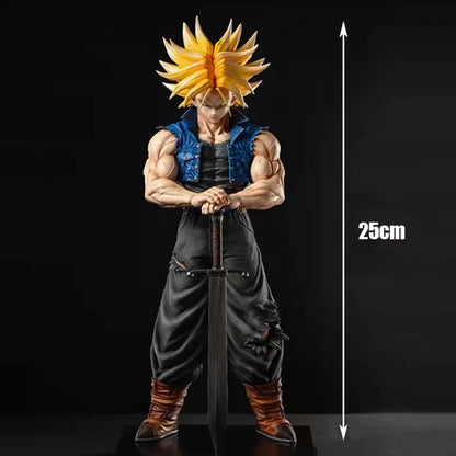 🔥 25CM Dragon Ball Z Future Trunks Figure – PVC Action Statue | Epic Anime Collection & Gift for Kids 💥⚡ "The future is in his hands!"