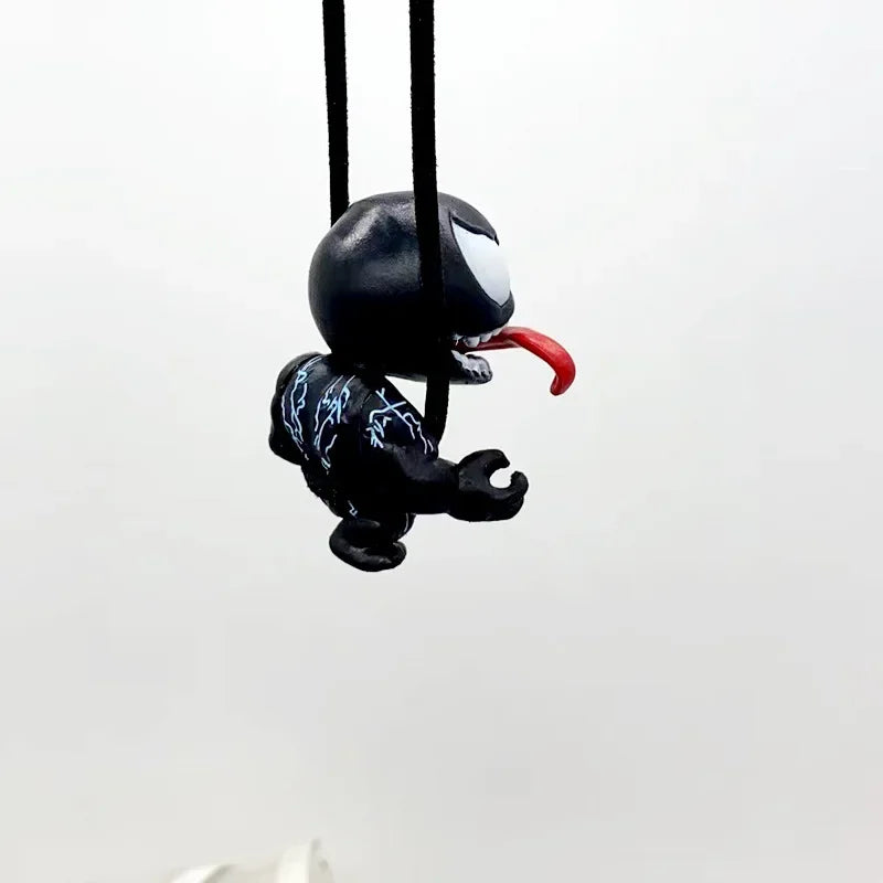 Anime Figure Car Decoration Disney Venom Q Version Pendant Desktop Collection Movable Doll Children's Toys Christmas Gift