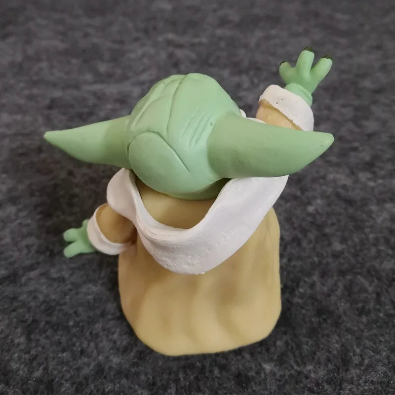 7cm Baby Yoda Grogu Cosplay PVC Figure Collection Figurine Kids Toy Model Prop