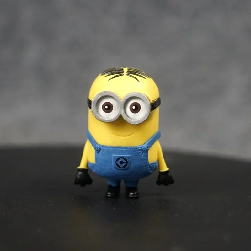 💥 Despicable Me Gru, Agnes & Minions Dave & Stuart Figures – Cute PVC Action Toys | Cartoon Desktop Ornaments & Perfect Gift for Kids 🎉🍌 "The minions are here to make mischief!"