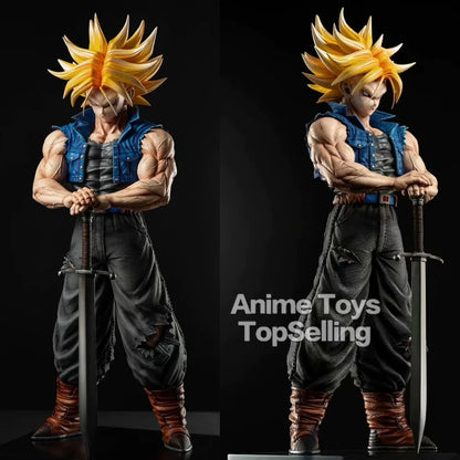 🔥 25CM Dragon Ball Z Future Trunks Figure – PVC Action Statue | Epic Anime Collection & Gift for Kids 💥⚡ "The future is in his hands!"