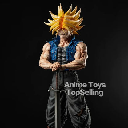 🔥 25CM Dragon Ball Z Future Trunks Figure – PVC Action Statue | Epic Anime Collection & Gift for Kids 💥⚡ "The future is in his hands!"