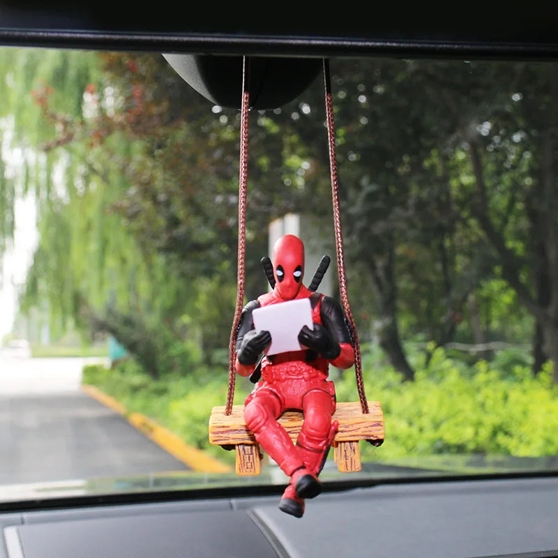 💥 Deadpool 2 Action Figure – Marvel X-Men Swing Pose PVC Collectible | Car Charm, Toy & Fun Decoration 🎮