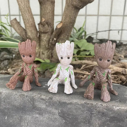 🌱 5-6CM Groot Figure – Guardians of the Galaxy Mini PVC Action Figure | Cute Sitting Groot Toy & Gift for Kids 💚🦸