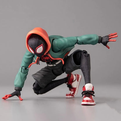 🕷️ SV Action Spider-Man Miles Morales – Into the Spider-Verse PVC Figure | Marvel Collection Model Toy 💥🎮