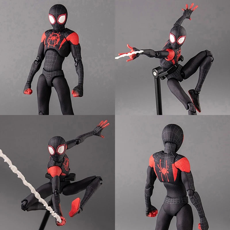 🕷️ SV Action Spider-Man Miles Morales – Into the Spider-Verse PVC Figure | Marvel Collection Model Toy 💥🎮