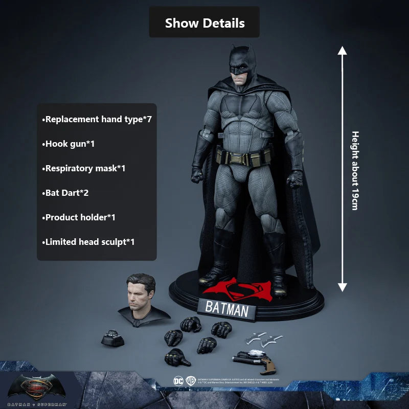 🦇 DC Batman Fondjoy 19CM Figure – Limited Edition Head Sculpt Action Toy | Epic Movie Character Collectible & Birthday Gift for Boys 💥⚡ "I am vengeance. I am the night."