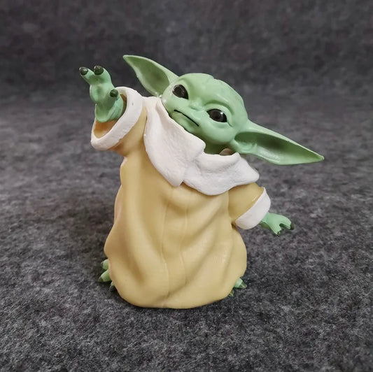 7cm Baby Yoda Grogu Cosplay PVC Figure Collection Figurine Kids Toy Model Prop