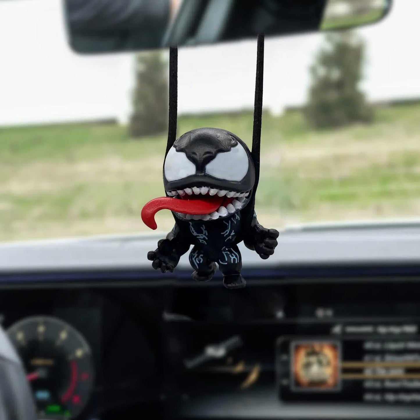 Anime Figure Car Decoration Disney Venom Q Version Pendant Desktop Collection Movable Doll Children's Toys Christmas Gift