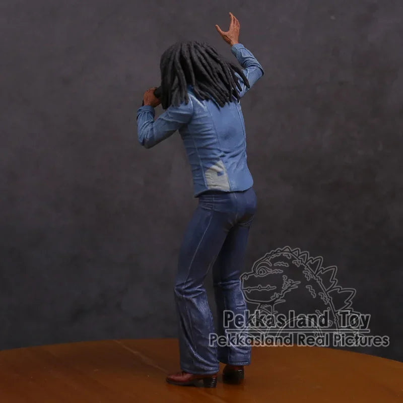 Bob Marley Music Legends Jamaica Singer & Microphone PVC Action Figure Collectible Model Toy 18cm