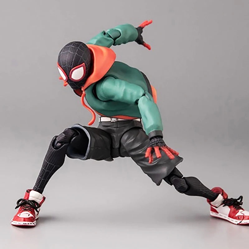 🕷️ SV Action Spider-Man Miles Morales – Into the Spider-Verse PVC Figure | Marvel Collection Model Toy 💥🎮